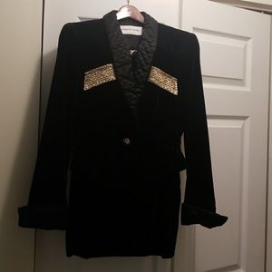 Ferretti velvet jacket & velvet skirt